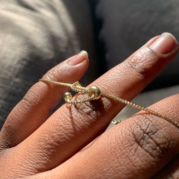 14K Yellow Gold Bracelt w/ AAA Micro Inlaid Zirconias - Picture 10 of 10